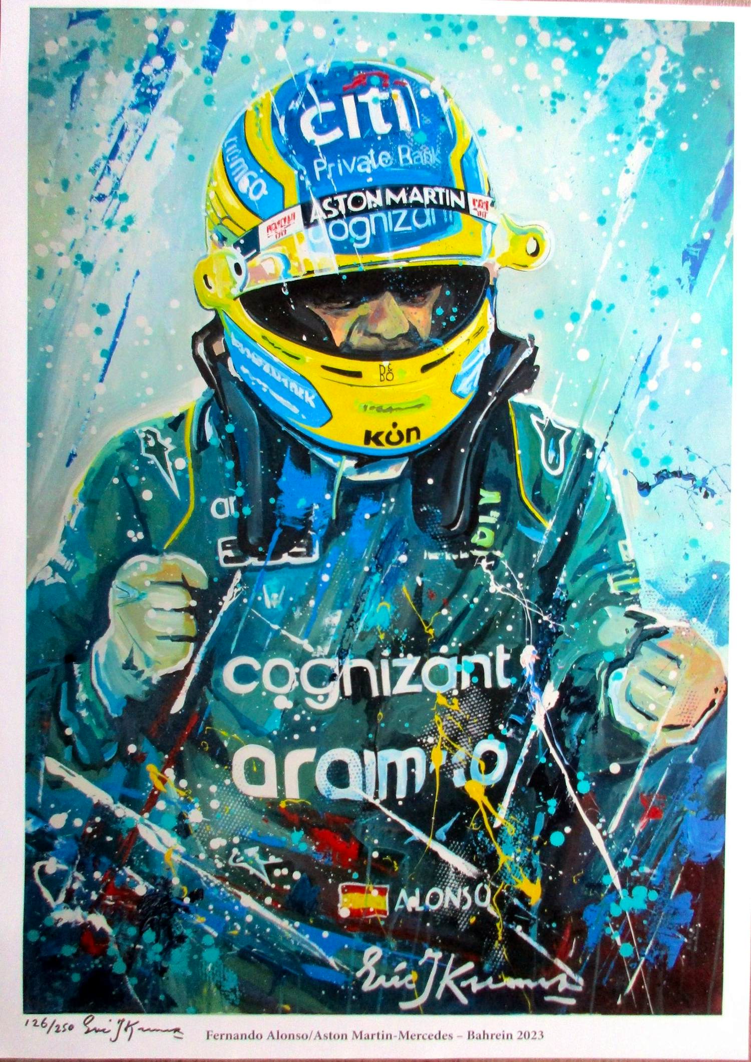 Eric-Jan Kremer - Aston Martin/Mercedes - Fernando Alonso Bahrein 2023 kopen? Bied vanaf 39!