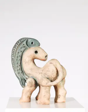 Cees Vermeer - Keramieken beeld, paard en vis kopen? Bied vanaf 50!