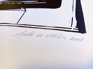 Auke de Vries - hand gesigneerde grafiek, limited edition [33/55], grote maat kopen? Bied vanaf 50!