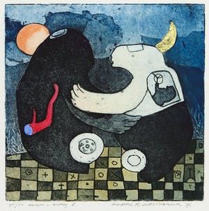 Michel van Overbeeke - Kleurenets met bladgoud, Aware away I kopen? Bied vanaf 1!