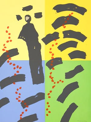 Jef Diederen - Zeefdruk - 1991 kopen? Bied vanaf 45!