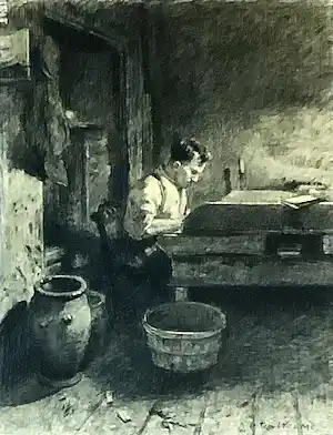 Barend Hendrik ter Weeme - Schrijver aan bureau vendu pour 60€ !