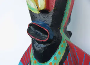 Henk Vierveijzer - Beschilderd hout en papier-maché, Stormy (Groot!) kopen? Bied vanaf 300!