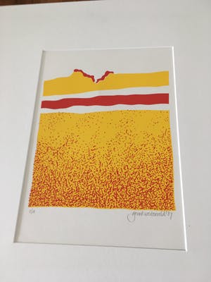 Gerrit Westerveld - Handgesigneerde kleuren zeefdruk z.t. kopen? Bied vanaf 35!