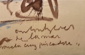 Anton Heyboer - Met zijn boot de Y.M.348 in de haven van Ymuiden . kopen? Bied vanaf 200!