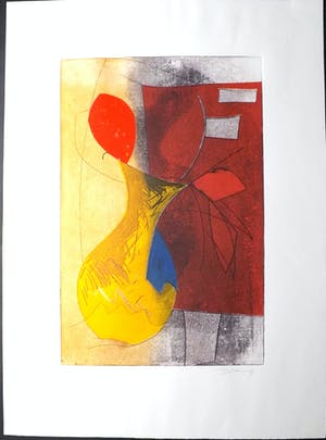 Duck Sung Kang - kleuren ets in heldere kleuren op Arches. kopen? Bied vanaf 1!