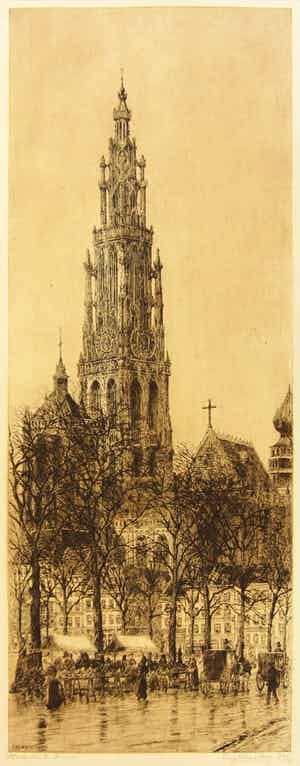 Eugene Rensburg - Groenplaats Antwerpen verkocht voor € 65!