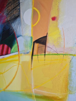 Heleen van der Tuin - Eyecatcher! GROOT (100x150) Abstract olieverf - Galerie Meander 3600€ kopen? Bied vanaf 860!