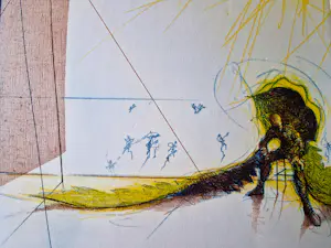 Ronald Tolman - grote kleuren Ets & Aquatint "IKANOS I" - Gelderse grafiekmap 1992 - bep. oplage kopen? Bied vanaf 58!