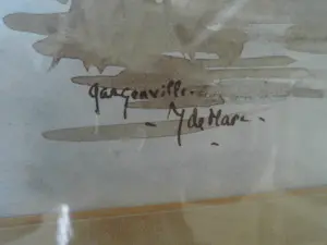 Yves de Mare - Aquarel - Vijver landschap kopen? Bied vanaf 50!