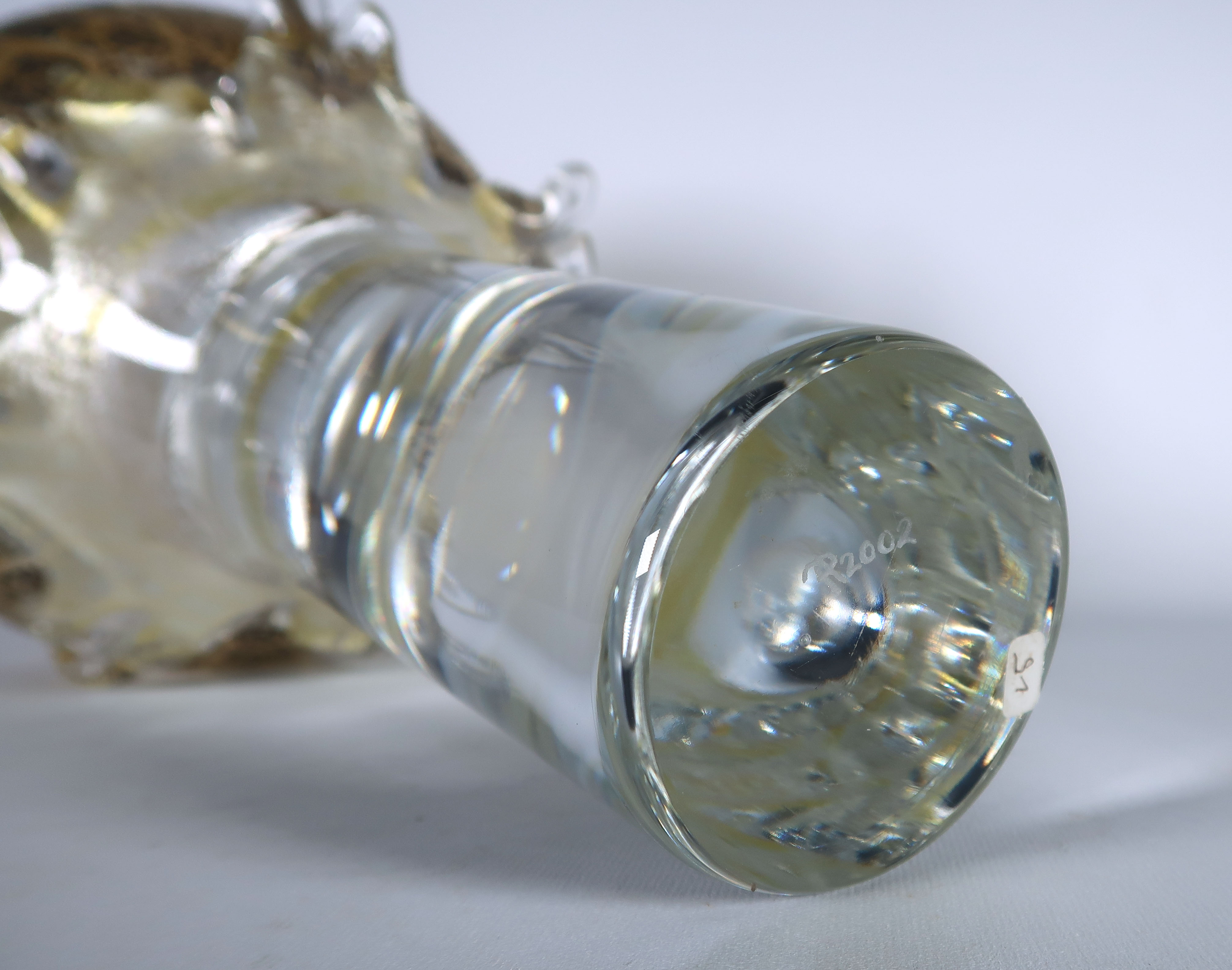 Peter Huntelaar - Glas, unica Schaal op voet kopen? Bied vanaf 150!