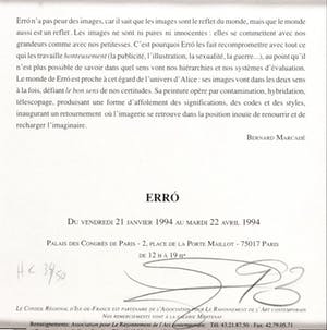 Erro - Tryptich - 1992 kopen? Bied vanaf 250!