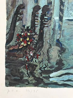 Ilia Schenker - Gesigneerde kleurenlitho - 33/35 kopen? Bied vanaf 55!