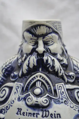 Niet of onleesbaar gesigneerd - Prachtige Orginele Gerzit Steengoed Baardman Kruik (20e eeuw) kopen? Bied vanaf 1!