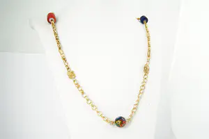 Acheter11 - Groot Surinaams geel-gouden Alla Kondre hals sieraad ketting - 18 krt? Enchérissez de 1180!