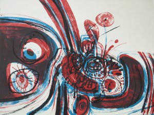 Paul Whistler - Litho - Abstract kopen? Bied vanaf 40!