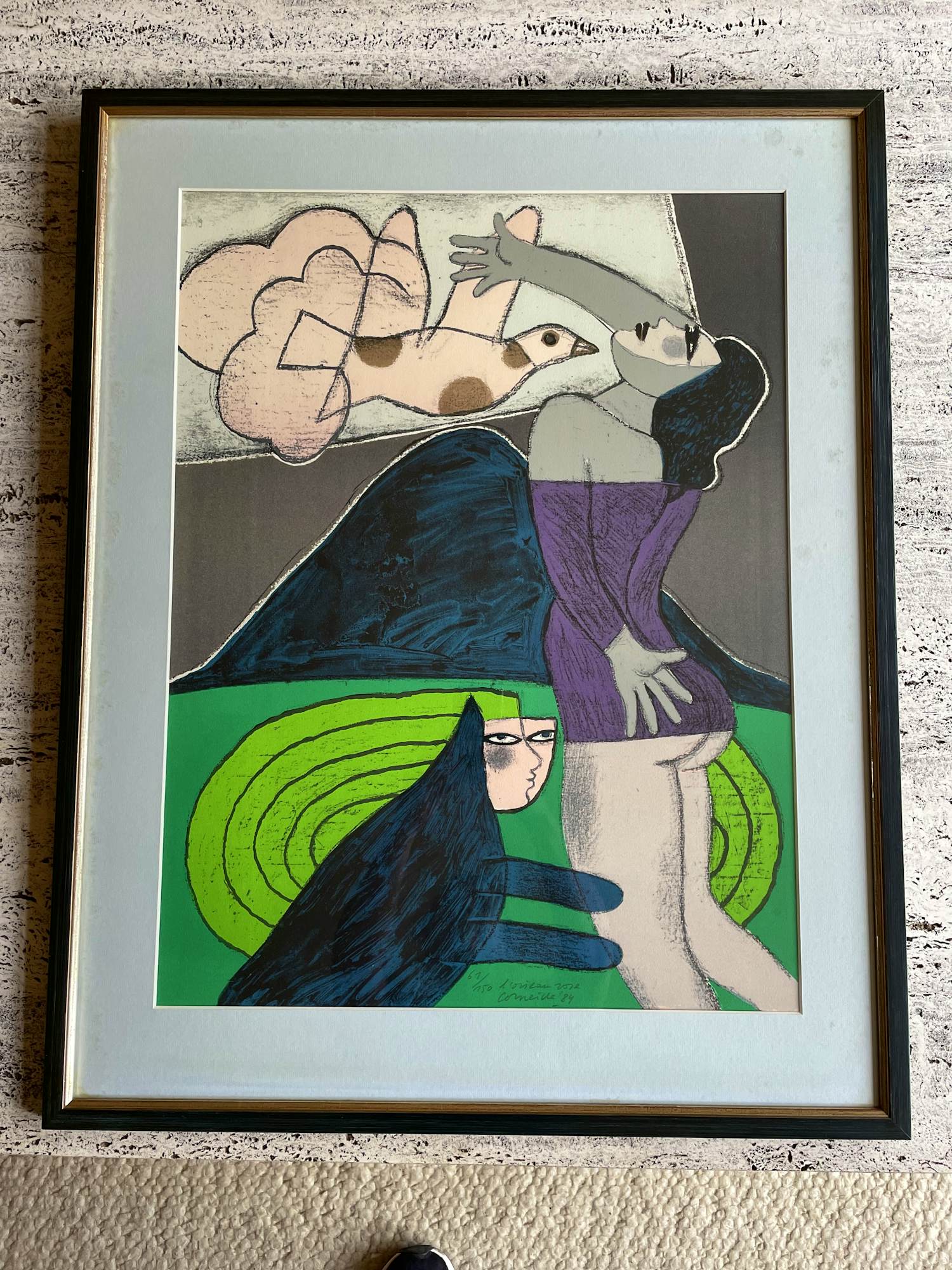 Corneille - l'oiseau rose verkocht voor € 450!