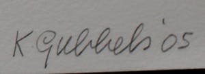 Klaas Gubbels - handbewerkte zeefdruk - 2005 kopen? Bied vanaf 295!
