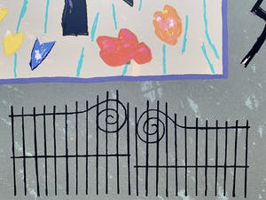 Harrie Gerritz - kleurenzeefdruk | 'Boom van de witte kraai' | 1987 kopen? Bied vanaf 100!