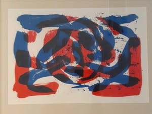 Gerrit Westerveld - Grote abstracte compositie, kleine oplage, handgesigneerd kopen? Bied vanaf 75!