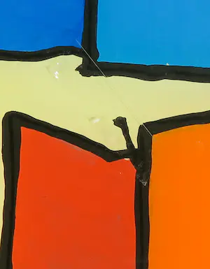 Ella Steenmeijer - Acryl op plexiglas, Kindertekening kopen? Bied vanaf 1!