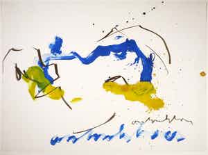 Anton Heyboer - Gemengde techniek op papier, Zonder titel (Zeer groot) verkocht voor € 1!