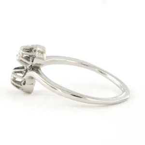 18k witgouden ring met bolsjewiek geslepen diamant tot. 0,14ct - G/H - Pique kaufen? Bieten Sie von 440!