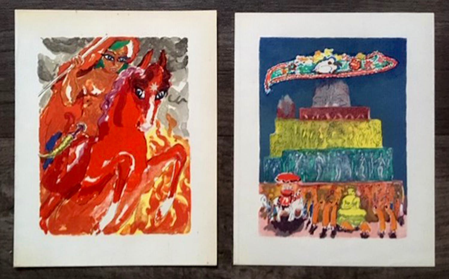 Kees van Dongen - 2 x houtgravure uit '1001 Nacht' kopen? Bied vanaf 20!