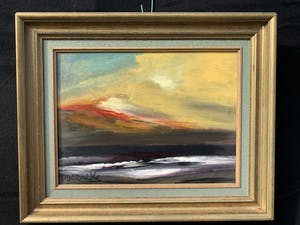 Paul Permeke - Olieverf schilderij: onweer over zee kopen? Bied vanaf 250!