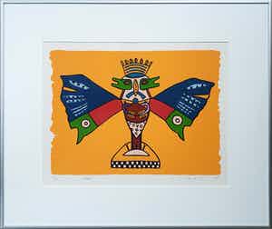 Lindy de Jong - Vlinder - Ingelijst verkocht voor € 35!