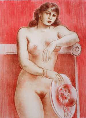 Enric Adsera Riba - Litho: Inmaculada -1996(nette lijst!) verkocht voor € 75!