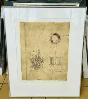 Buy Jan Montyn - zonder titel - met lijst! ( opslag extern)? Bid from 120!