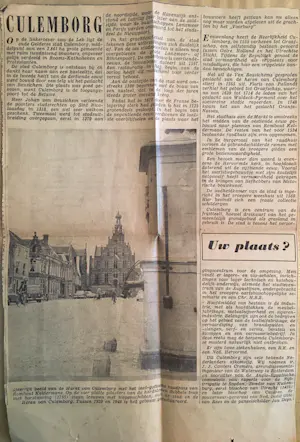 Fré Drost - Tekening Stadhuis Culemborg kopen? Bied vanaf 30!