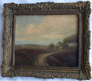 Niet of onleesbaar gesigneerd - Olieverf op doek , “Landschap”, Haagse School? – gesigneerd & ingelijst kopen? Bied vanaf 10!