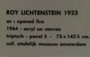 Buy Roy Lichtenstein - "As I opened fire"? Bid from 949!