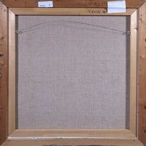 Frans Nicolai - Gemengde techniek op doek, Zwart van boven - Ingelijst kopen? Bied vanaf 100!