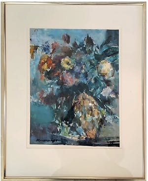 Kees Verwey - herfstbloemen met bokaal kopen? Bied vanaf 2000!