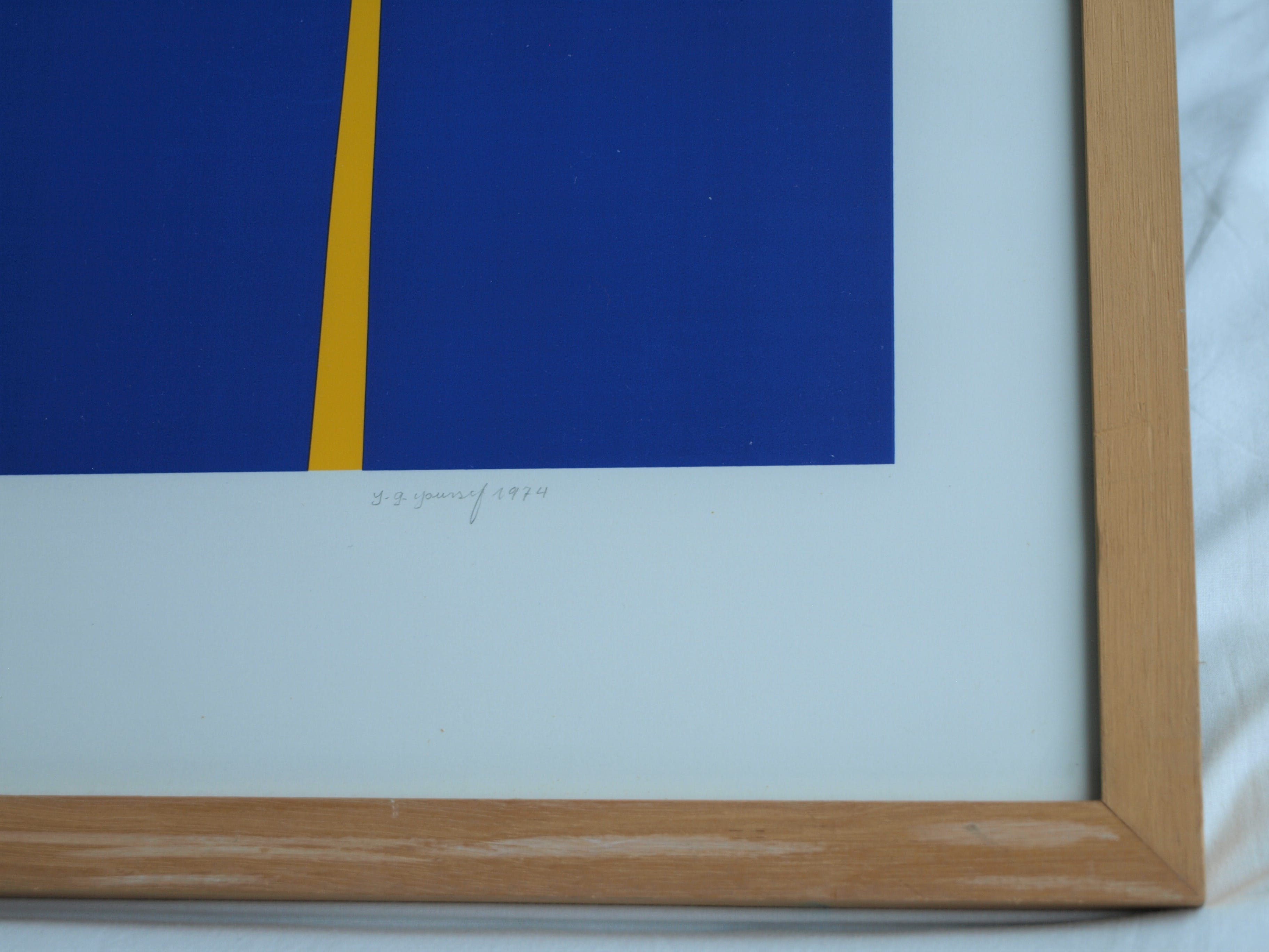 Yahya Youssef - Zeefdruk , Portefeuille I - gesigneerd & ingelijst - 1974  kopen? Bied vanaf 50!