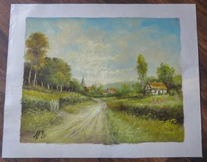 Toon Wildeboer - dorpsgezicht met landweggetje kopen? Bied vanaf 25!