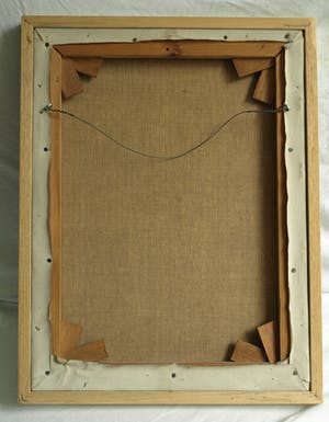 Niet of onleesbaar gesigneerd - Olieverf op doek , Op een gracht in Amsterdam – ingelijst - 1958 kopen? Bied vanaf 1!