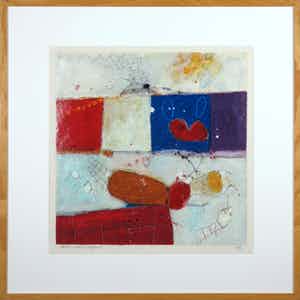 Alexander Vogels - Zeefdruk, Zonder titel - Ingelijst verkocht voor € 50!