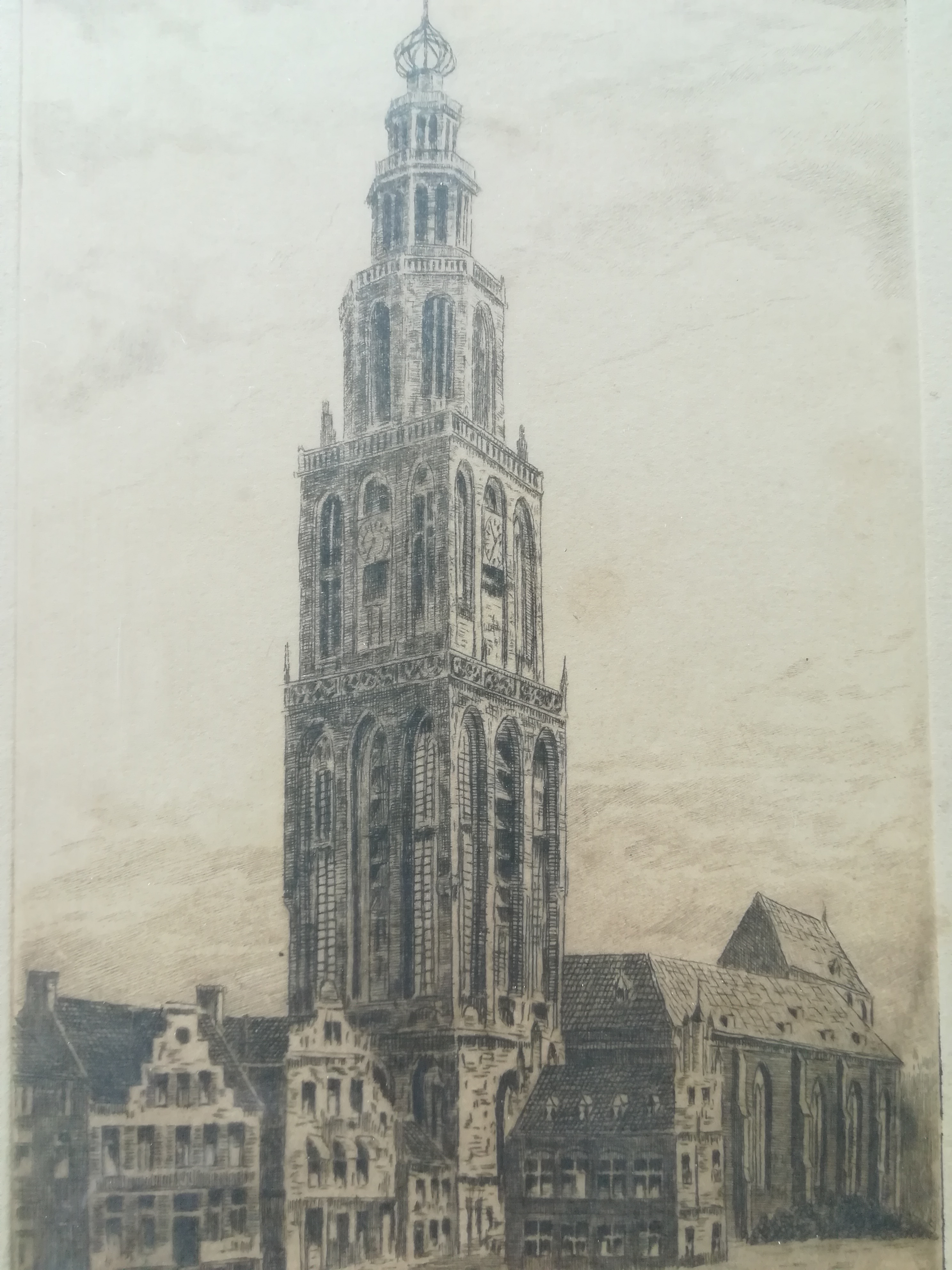 Niet of onleesbaar gesigneerd - Martinitoren Groningen  kopen? Bied vanaf 1!