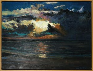 Pieter Vierhout - Olieverf op doek, Zeelucht - Ingelijst kopen? Bied vanaf 300!