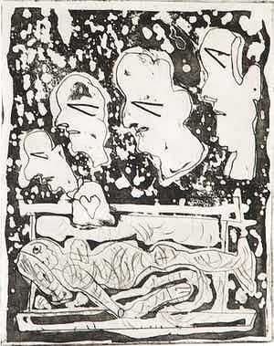 Lucebert - Ets, de blijde schoonheid aan de beekkromme verkocht voor € 1!