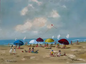 Henk Poeder - Strand gezicht kopen? Bied vanaf 149!