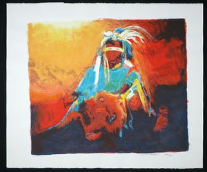 Gerard 't Hart - Zeefdruk, Sjamaan III kopen? Bied vanaf 1!