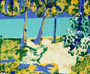 Jeroen Krabbe - Zeefdruk: A view from my window - 1995 verkocht voor € 150!