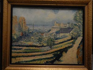 Niet of onleesbaar gesigneerd - kleurrijk impressionistisch landschap kopen? Bied vanaf 10!