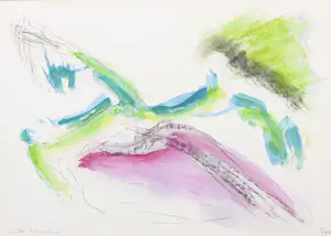 Cobi Nieuwstad - Gemengde techniek op papier, Zonder titel - Ingelijst kopen? Bied vanaf 1!