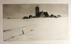 Willem Witjens - Winterlandschap. verkocht voor € 55!